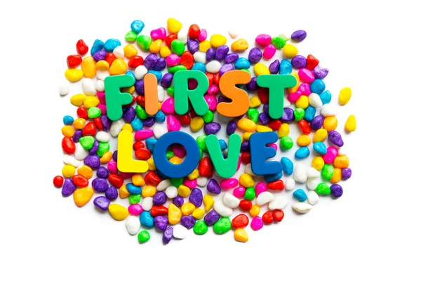 Eerste liefde nuttige zakelijke woord — Stockfoto