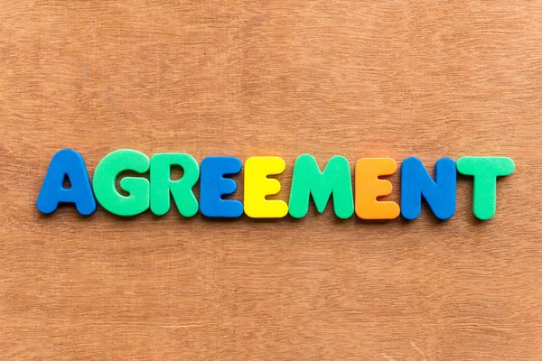 Agreement useful business word — Stock Photo, Image