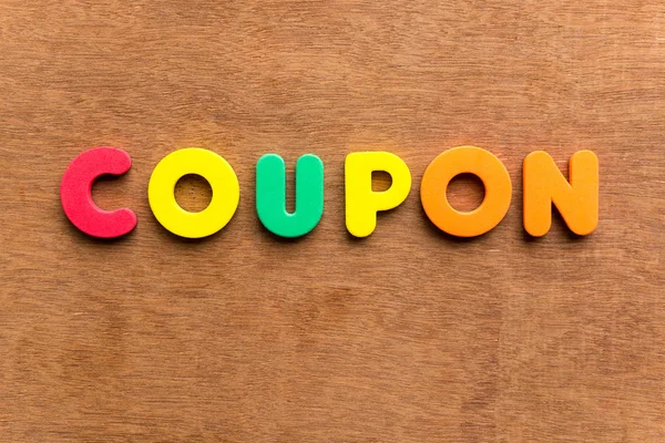 Coupon useful business word — Stock Photo, Image