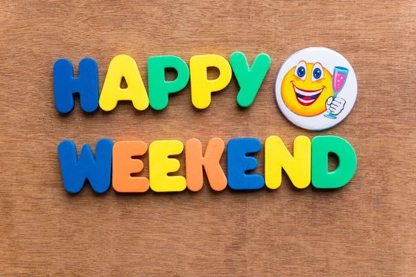 Happy weekend useful business word — Stock Photo, Image