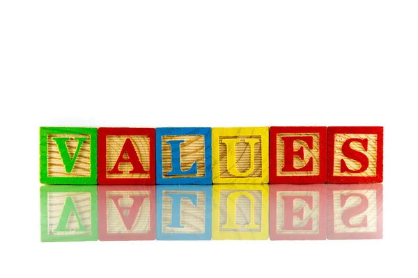Ценности полезное деловое слово — стоковое фото