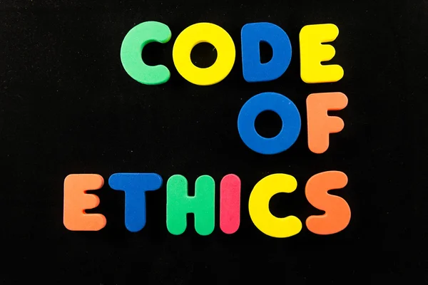 Code of ethics useful business word — Stock Photo, Image