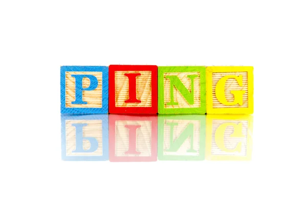 Χρήσιμες εταιρικές λέξη ping — Φωτογραφία Αρχείου
