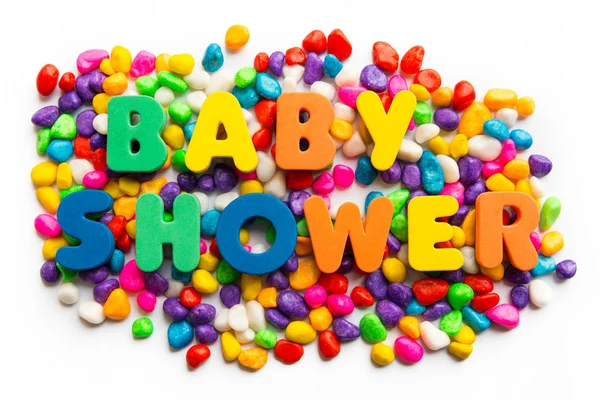 Baby shower useful business word — Stock Photo, Image