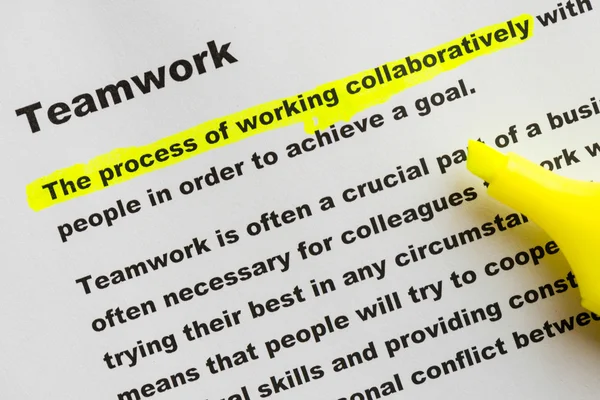 ekip çalışması faydalı iş kelime