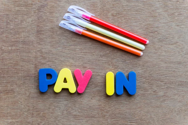 Pay in useful business word — Stock Photo, Image