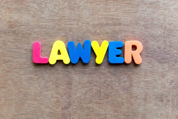 Lawyer useful business word — Stock Photo, Image