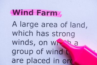 Rüzgar Çiftliği yararlı iş kelime