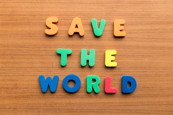 Save the world useful business word — Stock Photo, Image