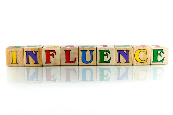 Influencia útil palabra de negocios — Foto de Stock