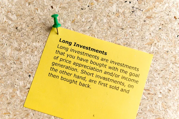 uzun yatırımlar yararlı iş kelime