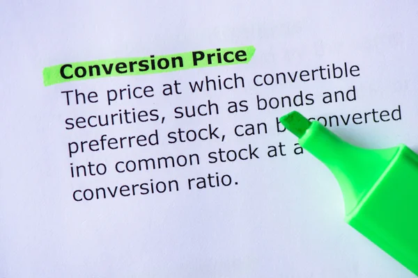 Conversión Precio útil palabra de negocios Imagen De Stock
