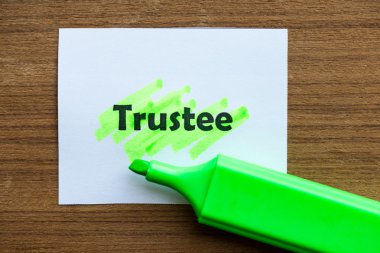 trustee useful business word clipart