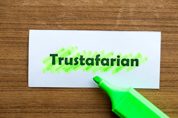Palabra de negocios útil trustafarian — Foto de Stock