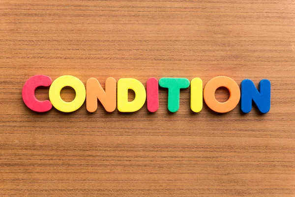 Condition colorful word useful business word — Stock Photo, Image