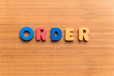 sipariş renkli kelime 