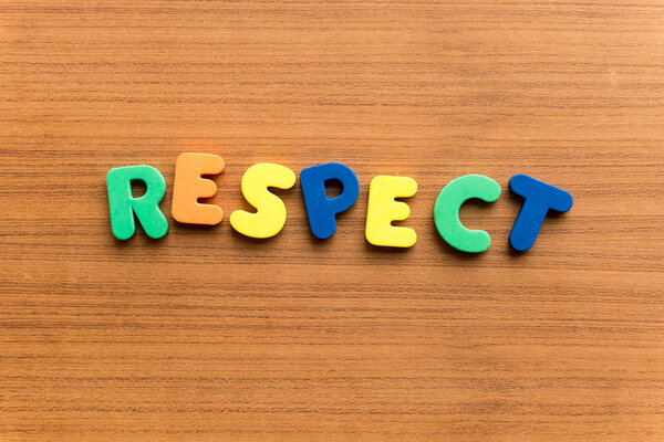 respect colorful word 