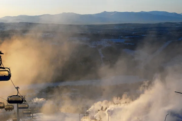 Skiën in erts Zweden — Stockfoto