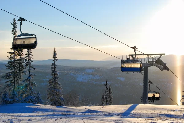 Skiën in erts Zweden — Stockfoto