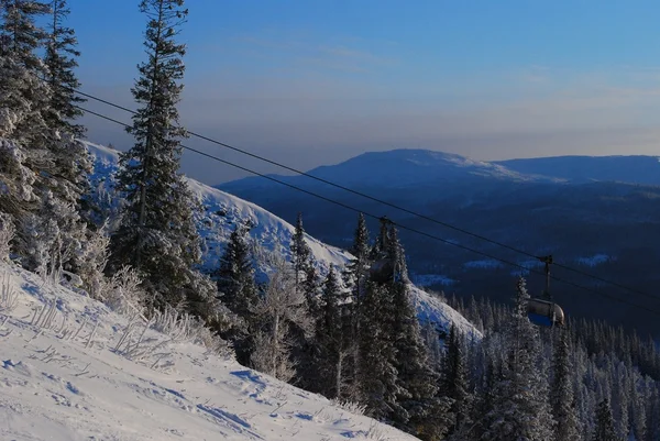 Skiën in erts Zweden — Stockfoto