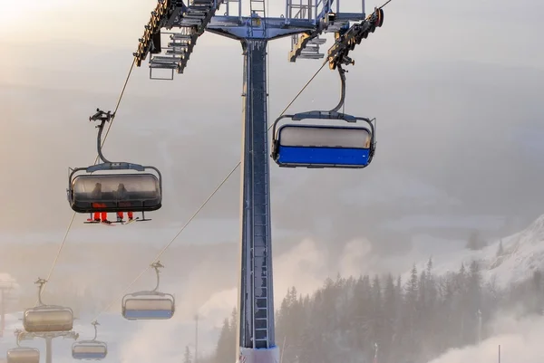 Skiën in erts Zweden — Stockfoto