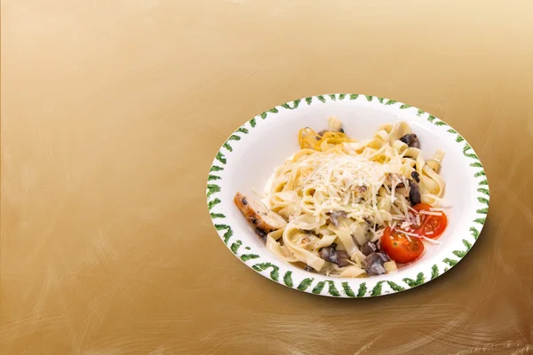 Pasta with mushrooms — Stock Photo, Image