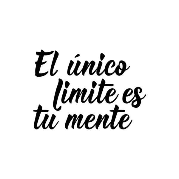 Letras Traducción Del Español Único Límite Mente Elemento Para Volantes — Archivo Imágenes Vectoriales