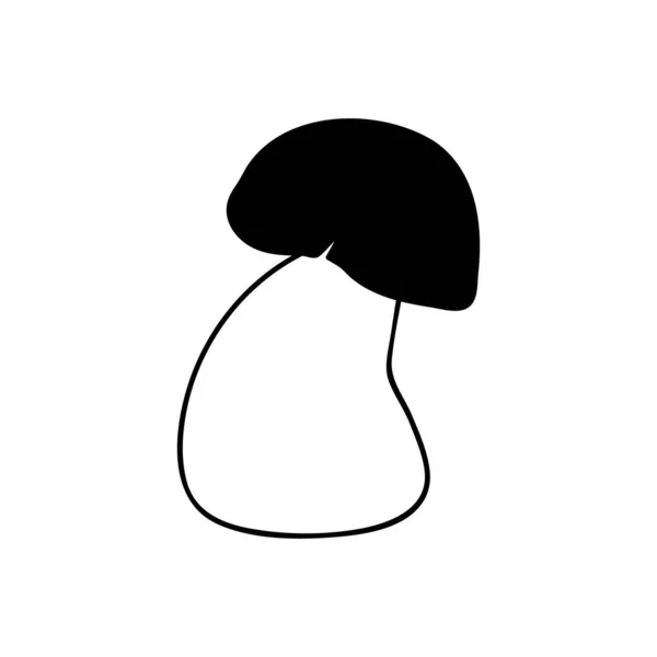 Champignon Dessiné Main Pour Décoration Automne Illustration Vectorielle Doodle — Image vectorielle