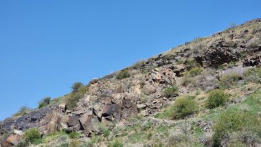beautiful mountain landscape with rocks