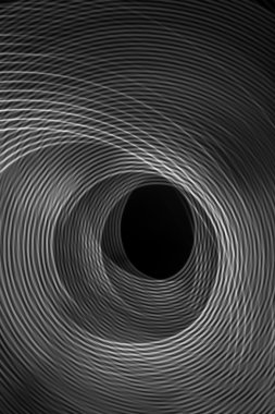 Led ışık siyah arka plan üzerine soyut satırından.