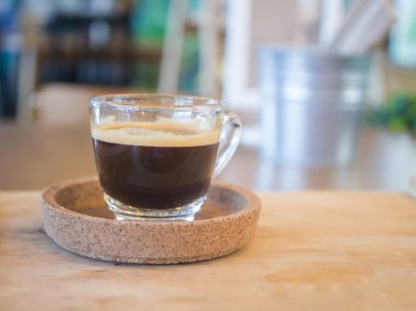 Sıcak Americano, arka plan kavramı