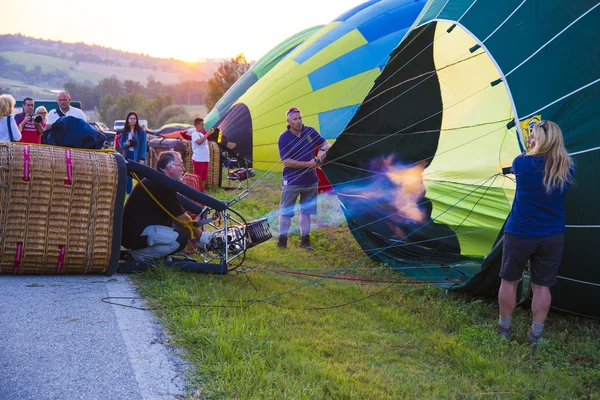 Competencia de globos en Italia — Foto de Stock