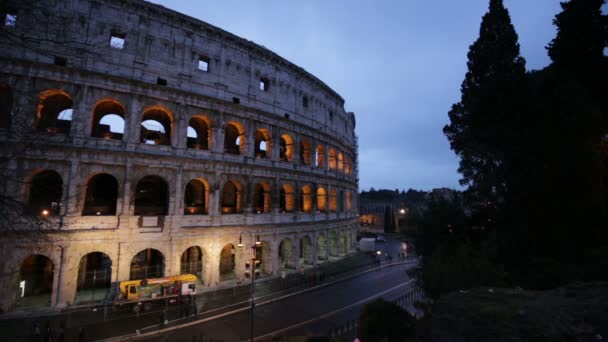 Roma 'da kolezyum, İtalya — Stok video