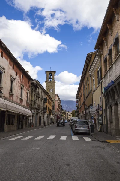 Amatrice, krásné město v provincii Rieti, Itálie — Stock fotografie