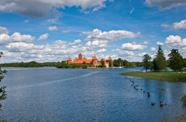 Castle, Trakai, Litvanya.