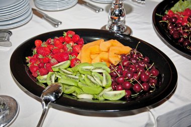 Düğün büfe meyve plaka