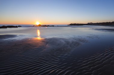 Gün batımı denizde İtalya