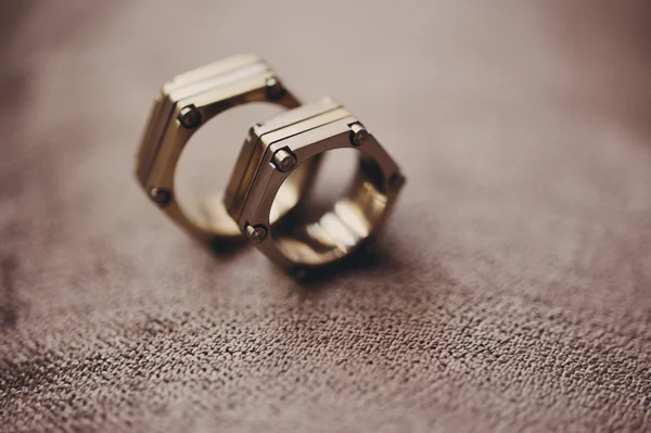Csodálatos esküvői Jegygyűrűk — Stock Fotó