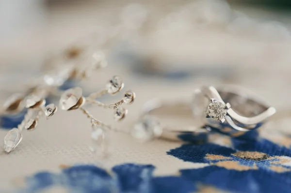 Meravigliosi accessori da sposa — Foto Stock