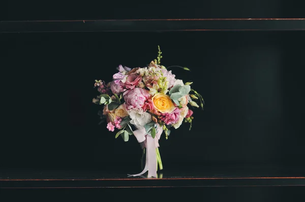 Beautiful bouquet on a black background