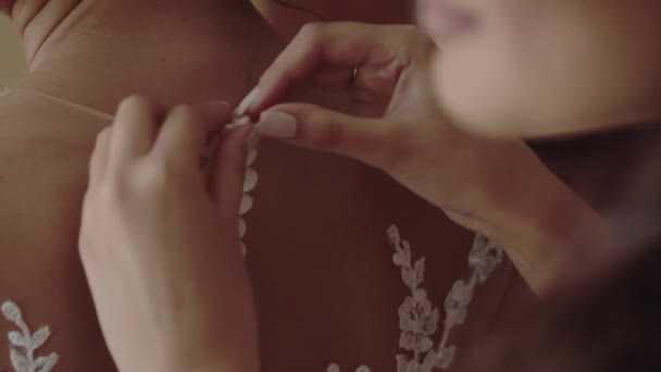 花嫁のアクセサリー、チェーン — ストック動画