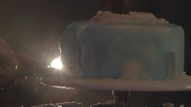 Wedding cake, close up — Stock Video