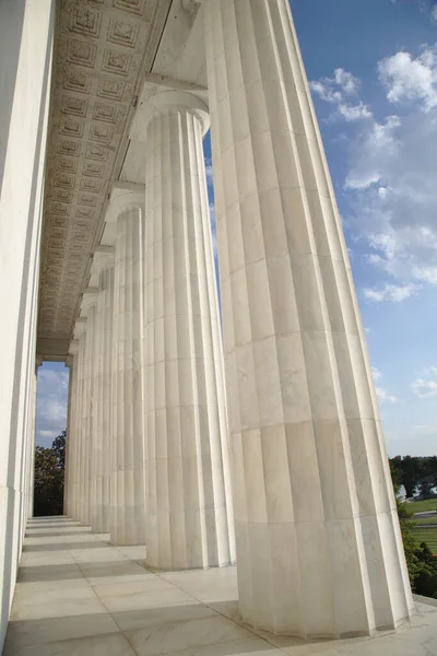 Pilíře Památníku Abrahama Lincolna — Stock fotografie