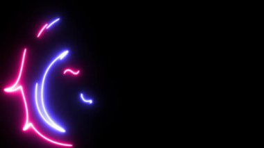 Anne ve Oğul, neon efektli hareket tasarımı..