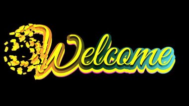 Parçacık Metni Ayırma Canlandırmasını Hoşgeldiniz