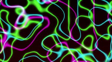 Neon Satırları Soyut Döngü Arkaplan Hareketi Tasarımı