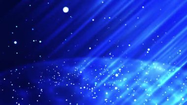 Ray Animasyon Tasarımı ile Mavi Parçacık arkaplanı.