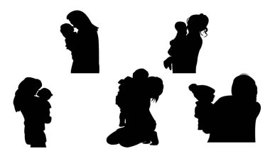 Anne Siyah Siluet Tasarım Koleksiyonu