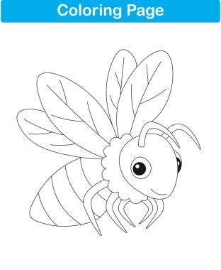 Komik çizgi film hayvanları. Boyama sayfaları. Vektör illüstrasyonu