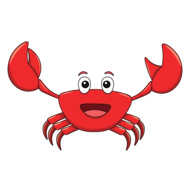 Sevimli hayvan çizgi filmi. Düz vektör çizimi. Vahşi yaşam hayvanları. Beyaz arka planda sevimli bir hayvan.